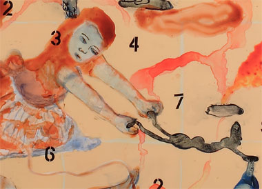 Nalini Malani:  Radha  (detail), 2006